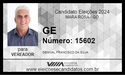 Candidato GE 2024 - MARA ROSA - Eleições