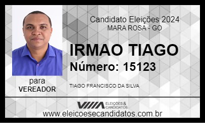 Candidato IRMAO TIAGO 2024 - MARA ROSA - Eleições