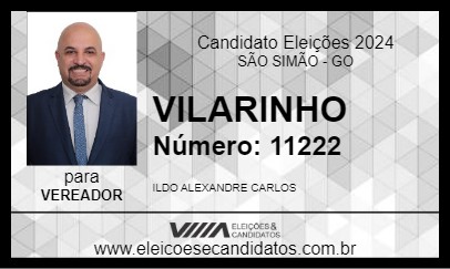 Candidato VILARINHO 2024 - SÃO SIMÃO - Eleições