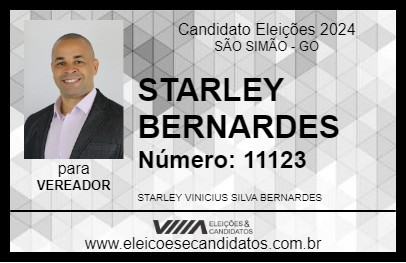 Candidato STARLEY BERNARDES 2024 - SÃO SIMÃO - Eleições