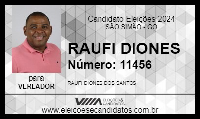 Candidato RAUFI DIONES 2024 - SÃO SIMÃO - Eleições