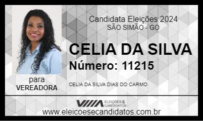 Candidato CELIA DIAS 2024 - SÃO SIMÃO - Eleições