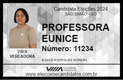 Candidato PROFESSORA EUNICE 2024 - SÃO SIMÃO - Eleições