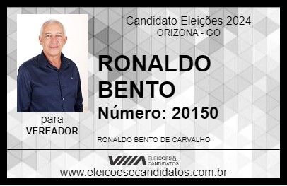 Candidato RONALDO BENTO 2024 - ORIZONA - Eleições