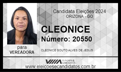 Candidato CLEONICE 2024 - ORIZONA - Eleições