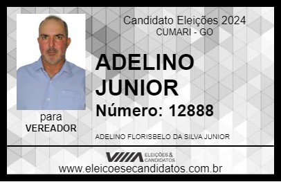 Candidato ADELINO JUNIOR 2024 - CUMARI - Eleições