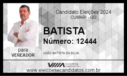 Candidato BATISTA 2024 - CUMARI - Eleições