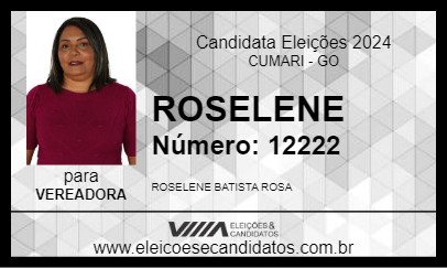 Candidato ROSELENE 2024 - CUMARI - Eleições