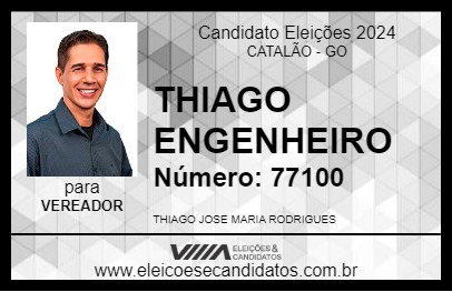 Candidato THIAGO ENGENHEIRO 2024 - CATALÃO - Eleições