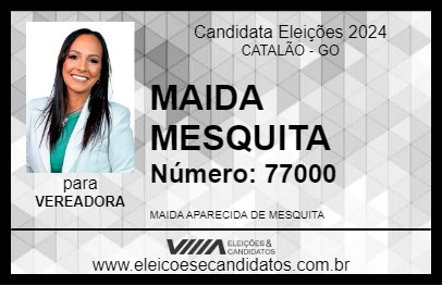 Candidato MAIDA MESQUITA 2024 - CATALÃO - Eleições