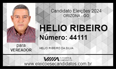 Candidato HELIO RIBEIRO 2024 - ORIZONA - Eleições