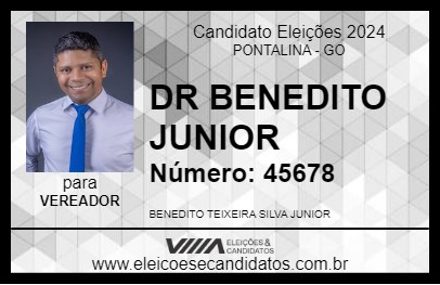 Candidato DR BENEDITO JUNIOR 2024 - PONTALINA - Eleições