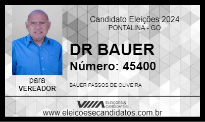 Candidato DR BAUER 2024 - PONTALINA - Eleições