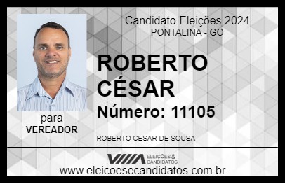 Candidato ROBERTO CÉSAR 2024 - PONTALINA - Eleições