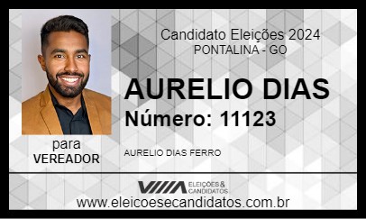 Candidato AURELIO DIAS 2024 - PONTALINA - Eleições