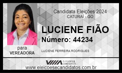 Candidato LUCIENE FIÃO 2024 - CATURAÍ - Eleições