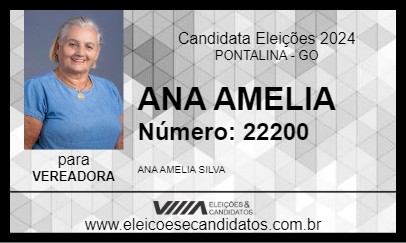 Candidato ANA AMELIA 2024 - PONTALINA - Eleições