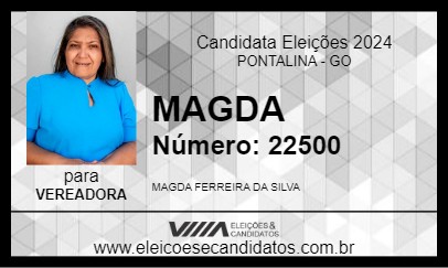 Candidato MAGDA 2024 - PONTALINA - Eleições