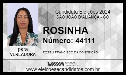 Candidato ROSINHA 2024 - SÃO JOÃO D\ALIANÇA - Eleições