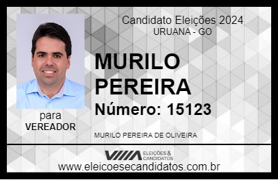 Candidato MURILO PEREIRA 2024 - URUANA - Eleições