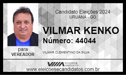 Candidato VILMAR KENKO 2024 - URUANA - Eleições