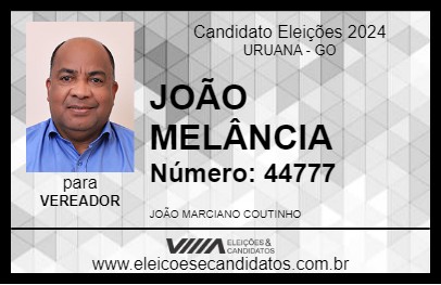 Candidato JOÃO MELÂNCIA 2024 - URUANA - Eleições