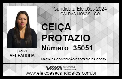 Candidato CEIÇA PROTAZIO 2024 - CALDAS NOVAS - Eleições