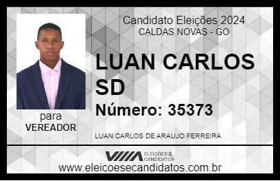 Candidato LUAN CARLOS SD 2024 - CALDAS NOVAS - Eleições