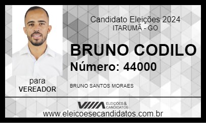 Candidato BRUNO CODILO 2024 - ITARUMÃ - Eleições