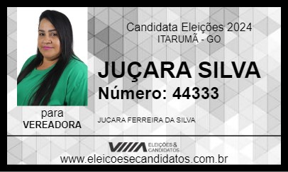 Candidato JUÇARA SILVA 2024 - ITARUMÃ - Eleições