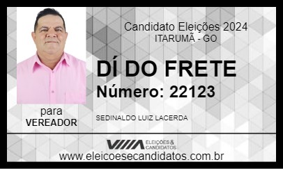 Candidato DÍ DO FRETE 2024 - ITARUMÃ - Eleições