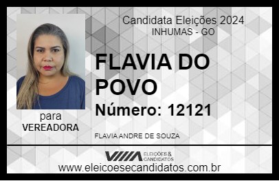 Candidato FLAVIA DO POVO 2024 - INHUMAS - Eleições