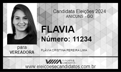 Candidato FLAVIA 2024 - ANICUNS - Eleições