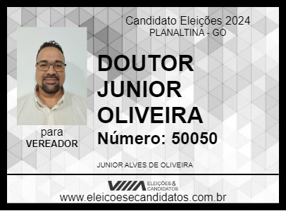 Candidato DOUTOR JUNIOR OLIVEIRA 2024 - PLANALTINA - Eleições