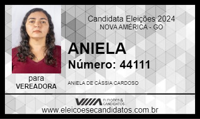 Candidato ANIELA 2024 - NOVA AMÉRICA - Eleições