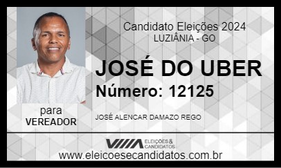 Candidato JOSÉ DO UBER 2024 - LUZIÂNIA - Eleições