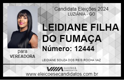 Candidato LEIDIANE SOUZA 2024 - LUZIÂNIA - Eleições