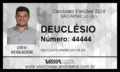 Candidato DEUCLÉSIO 2024 - SÃO PATRÍCIO - Eleições