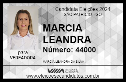 Candidato MARCIA LEANDRA 2024 - SÃO PATRÍCIO - Eleições