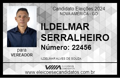 Candidato ILDELMAR SERRALHEIRO 2024 - NOVA AMÉRICA - Eleições