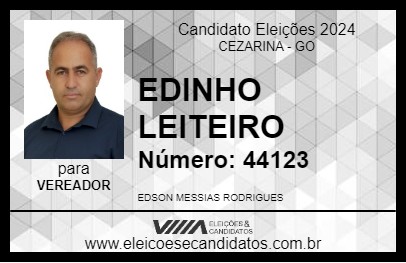 Candidato EDINHO LEITEIRO 2024 - CEZARINA - Eleições