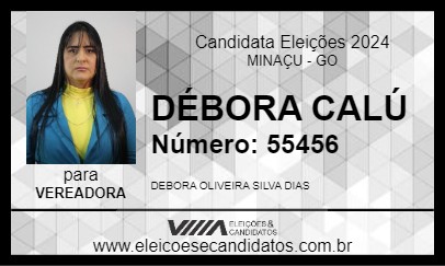 Candidato DEBORA CALÚ 2024 - MINAÇU - Eleições