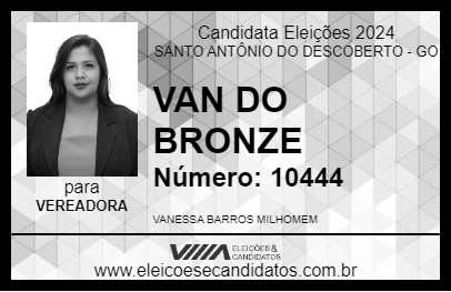 Candidato VAN DO BRONZE 2024 - SANTO ANTÔNIO DO DESCOBERTO - Eleições