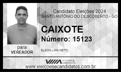 Candidato CAIXOTE 2024 - SANTO ANTÔNIO DO DESCOBERTO - Eleições