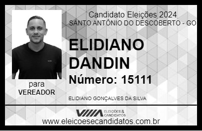 Candidato ELIDIANO DANDIN 2024 - SANTO ANTÔNIO DO DESCOBERTO - Eleições