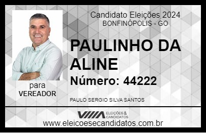 Candidato PAULINHO DA ALINE 2024 - BONFINÓPOLIS - Eleições