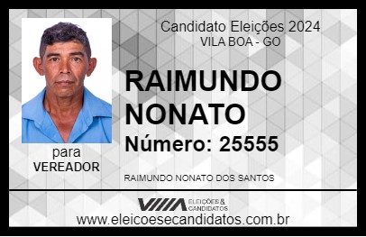 Candidato RAIMUNDO NONATO 2024 - VILA BOA - Eleições