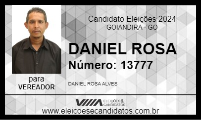 Candidato DANIEL ROSA 2024 - GOIANDIRA - Eleições