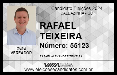 Candidato RAFAEL TEIXEIRA 2024 - CALDAZINHA - Eleições