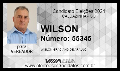 Candidato WILSON 2024 - CALDAZINHA - Eleições